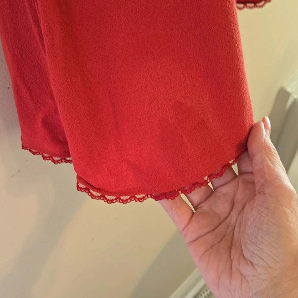 Sunday Best (Aritzia) collared  Red Mini Dress size 2 - Picture 8 of 8